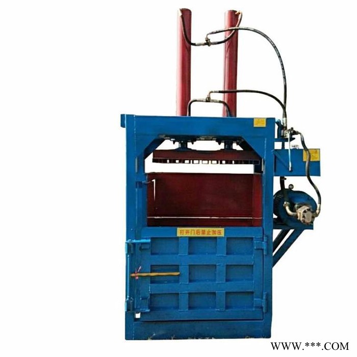 油漆桶铁桶压扁机价格 半自动废纸压块机 服装下脚料打包机厂家图5