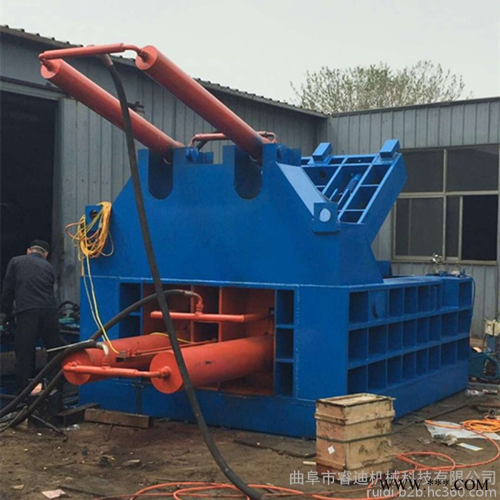 睿迪牌易拉罐废铁桶压块机 液压金属打包机的报价图3