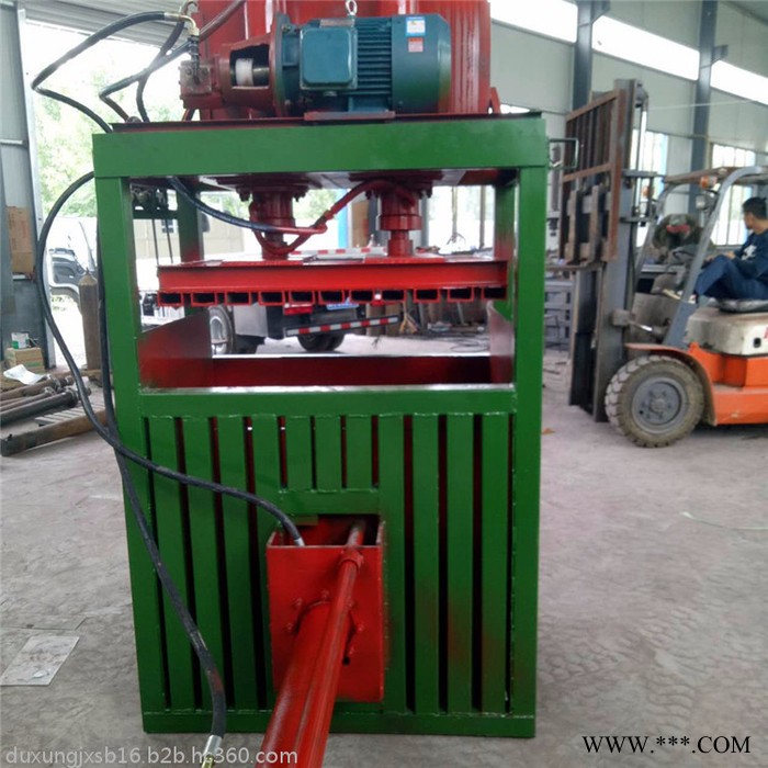 pvc塑料下角料打包机 吨袋压块机 30吨立式废纸箱打块机价格图6