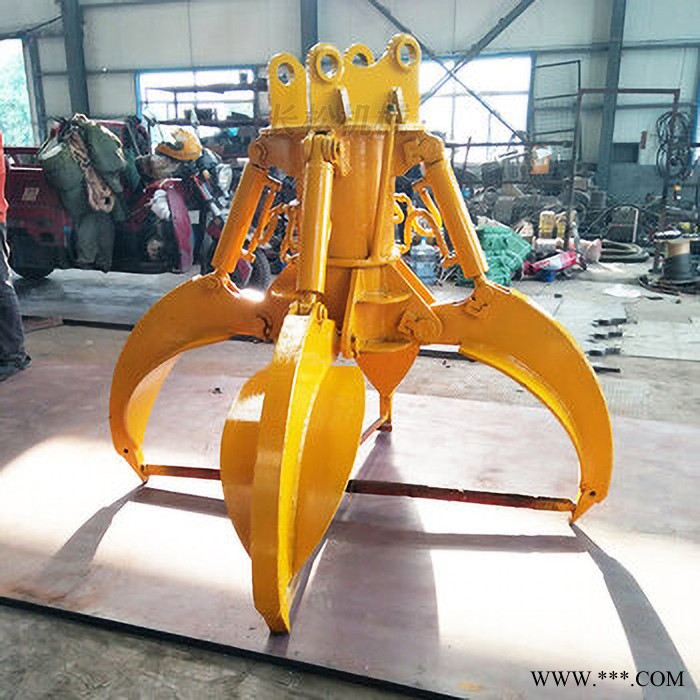 莲花抓 四瓣五瓣梅花抓 挖掘机旋转抓钢器 多瓣式废铁莲花抓斗图3