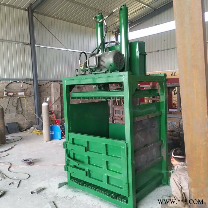 立式液压打包机型号 富兴牌20吨废薄膜压块机 下角料压包机厂家图4