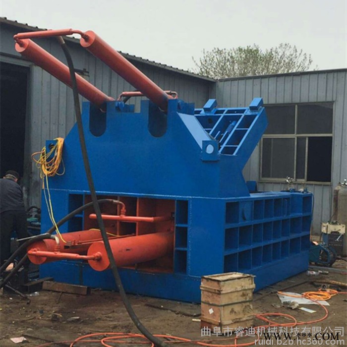 睿迪牌废铁屑液压压块机 废旧铜线铝线压块机图3