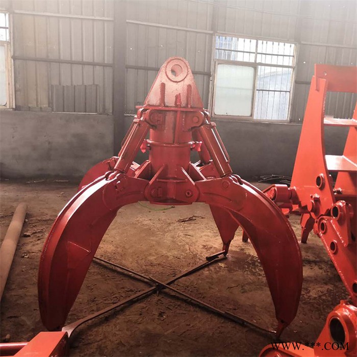 程煤 液压抓钢机  固定式抓废铁抓钢机 360度液压旋转抓钢机图5