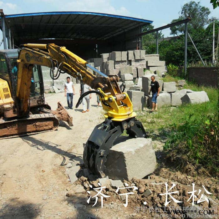 废钢废铁液压抓木器 挖掘机属具液压抓木器原木夹 挖机旋转抓木器抓铁器图2