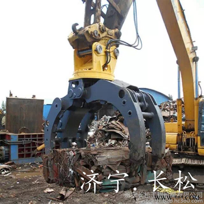 废钢废铁液压抓木器 挖掘机属具液压抓木器原木夹 挖机旋转抓木器抓铁器图5