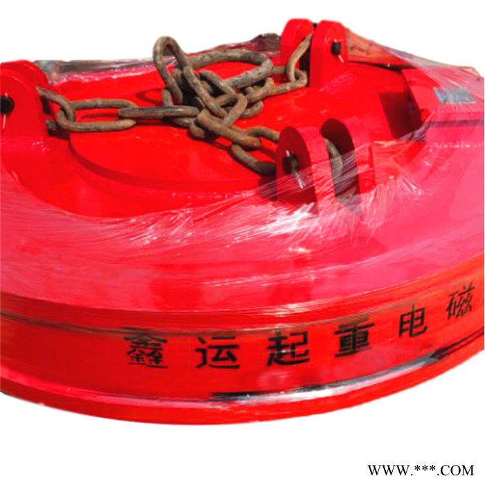 行车起重强磁电磁铁 起重电磁废钢电磁铁 鑫运 叉车自发电起重磁铁吸盘图2