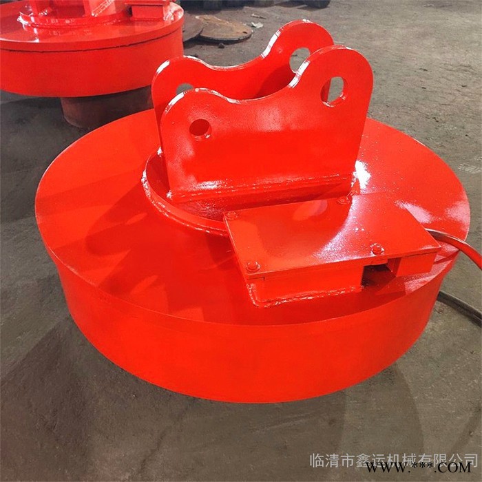 行车起重强磁电磁铁 起重电磁废钢电磁铁 鑫运 叉车自发电起重磁铁吸盘图5