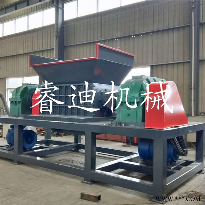 睿迪RD-SSJ多功能废铁破碎机 双轴铁皮撕碎机 塑料垃圾撕碎机图2