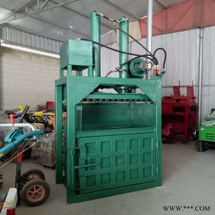 PVC塑料下角料压包机价格 40吨珍珠棉压块机 富兴直销废品立式打包机图2