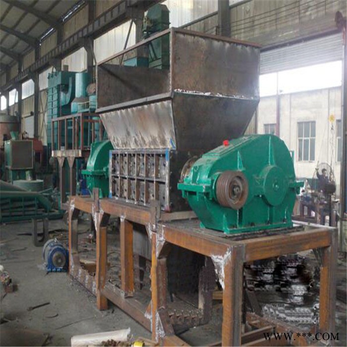 机械厂破碎机废钢铁轮胎橡胶撕碎机 效率高图3