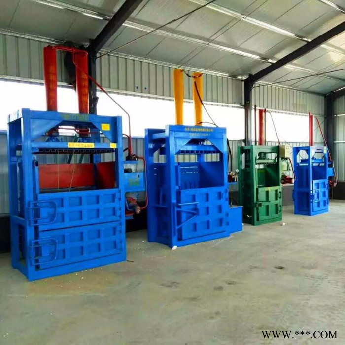 液压半自动废纸打包机 废铁桶压扁机 废品压块打包机厂家定做图8