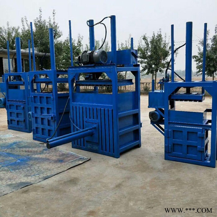 液压半自动废纸打包机 废铁桶压扁机 废品压块打包机厂家定做图5