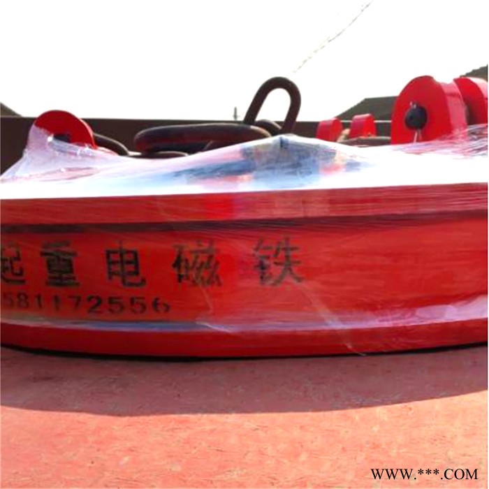 山东鑫运钢厂废钢类用电磁吸盘 MW5圆形起重电磁吸盘 液压电磁铁图3