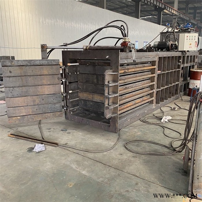 立式编织袋压缩打捆机 服装操作简单打包机 废铁桶挤压成扁机图2