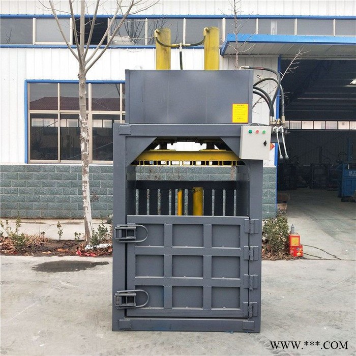 立式编织袋压缩打捆机 服装操作简单打包机 废铁桶挤压成扁机图4