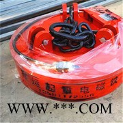 海南电磁起重电磁铁省时省力鑫运 24伏叉车起重电磁铁 废钢圆形电磁铁图4