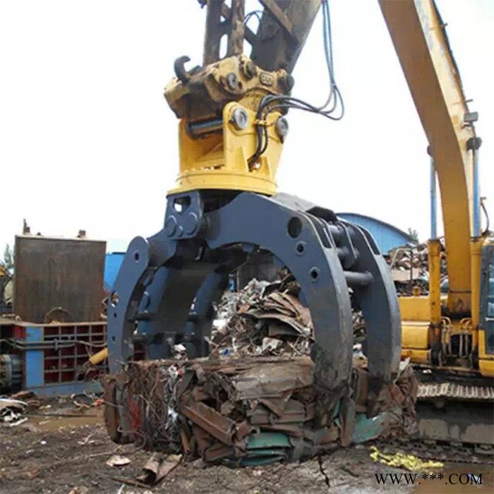 抓木材抓木器  SH215抓木器 抓钢器抓石器360度旋转抓木器抓散料抓木器图5