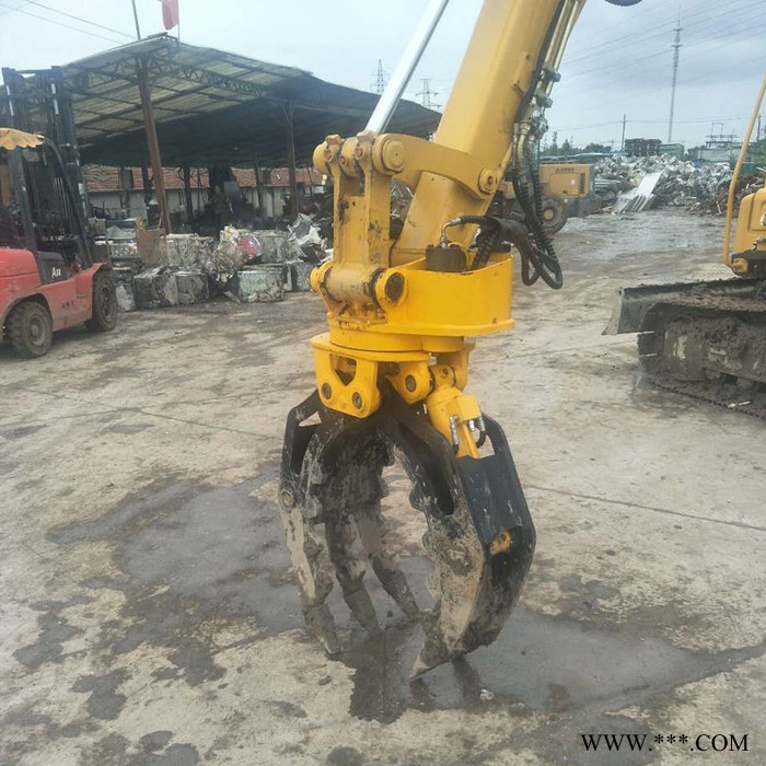 农田甘蔗用抓木器 挖掘机属具木头夹木器 360度抓木器 抓废铁抓钢神器图2