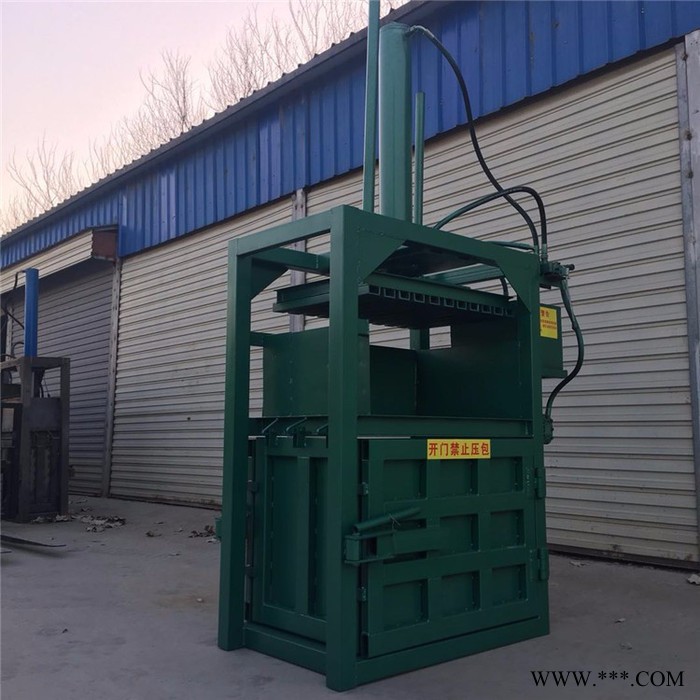 废铁围栏压扁机图片 硬质塑料打包机 皮革角料液压压包机视频图7