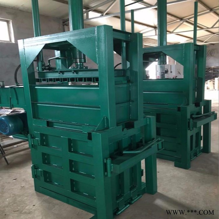 废铁围栏压扁机图片 硬质塑料打包机 皮革角料液压压包机视频图4