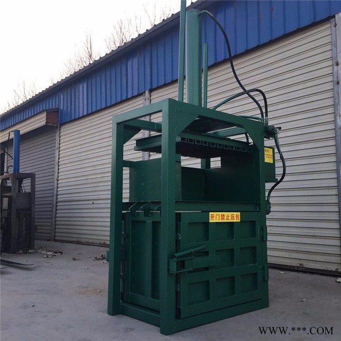 废铁围栏压扁机图片 硬质塑料打包机 皮革角料液压压包机视频图3