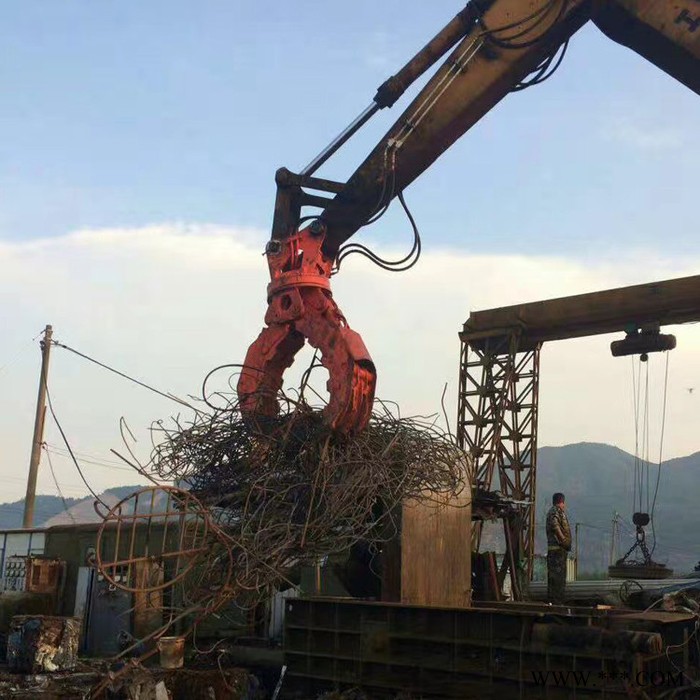 废铁废料抓子 回转式抓木机 液压抓钢机 电动夹木器 五齿抓木器 抓石神器图5