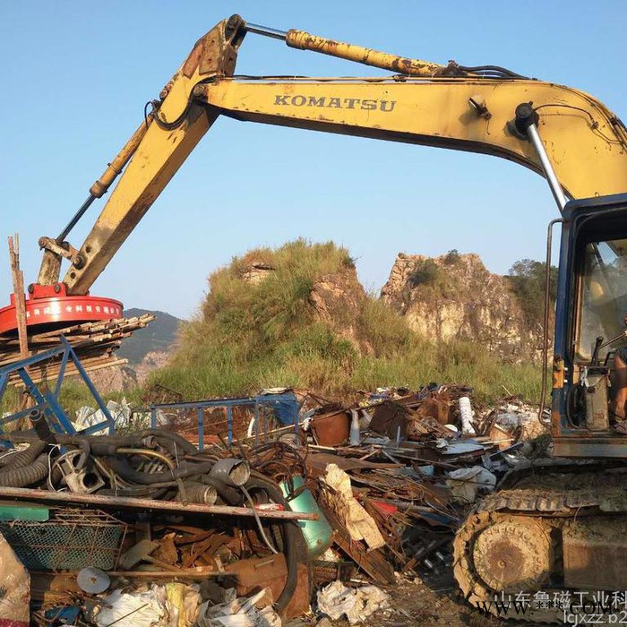 山东鲁磁 起重电磁铁   电磁铁标准起重  废钢电磁吸盘  吸盘电磁铁厂家图8