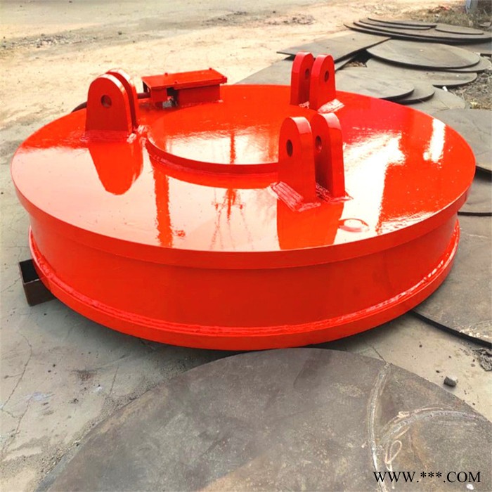 勾机铲车自发电直径1米电磁铁吸盘 MW5-100L系列起重电磁铁 鑫运图3