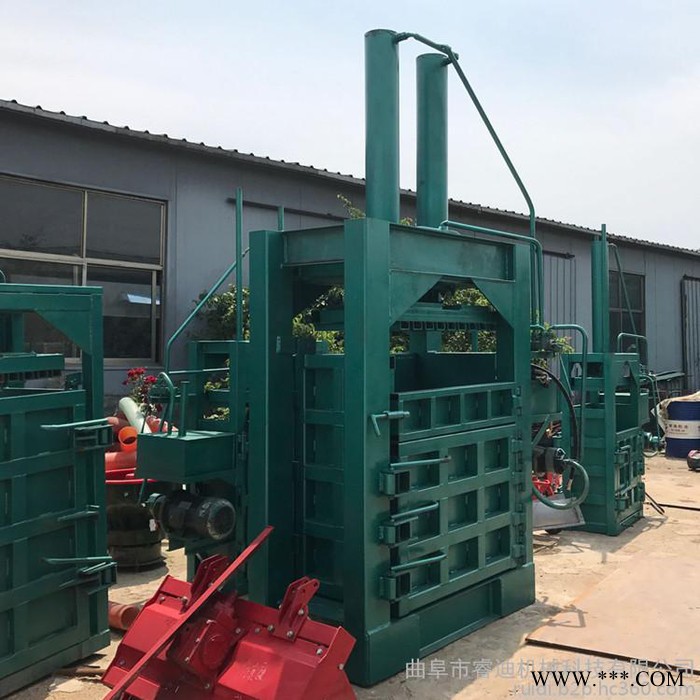 睿迪牌半自动废铁废料液压打包机 秸秆液压打包机的价格图6
