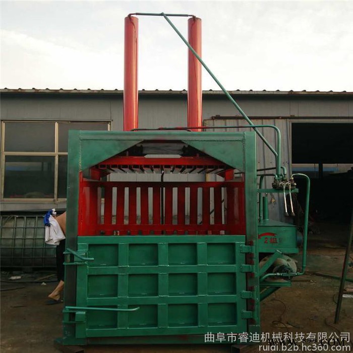 睿迪牌半自动废铁废料液压打包机 秸秆液压打包机的价格图3