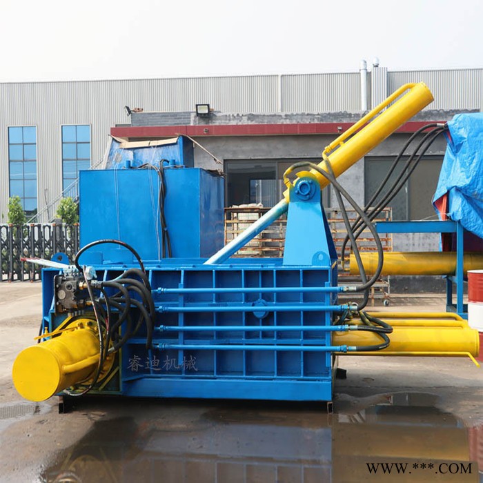 睿迪牌125吨废铁铁销压块机金属铝条易拉罐压块机厂图3