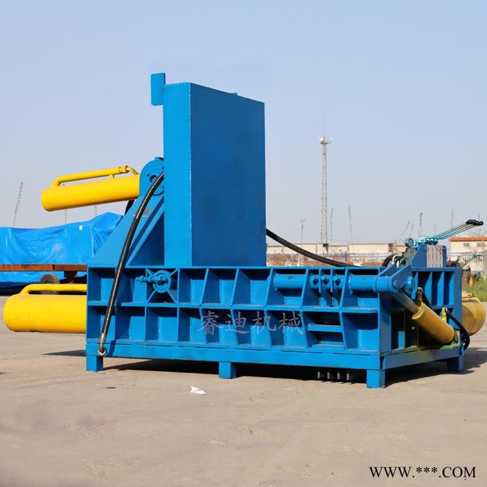 睿迪牌125吨废铁铁销压块机金属铝条易拉罐压块机厂图8