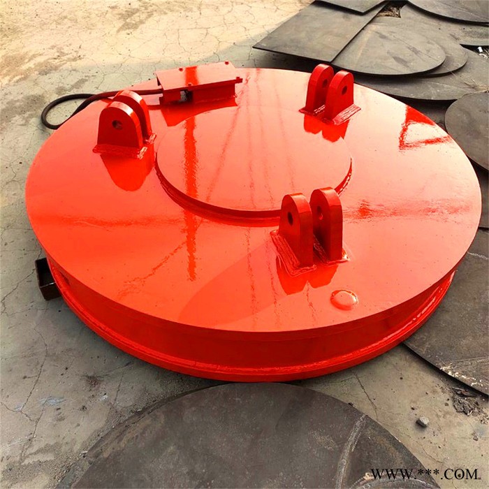 青海吸钢板用起重电磁铁 性能稳定 1米5圆形废钢起重电磁铁生产厂家图4