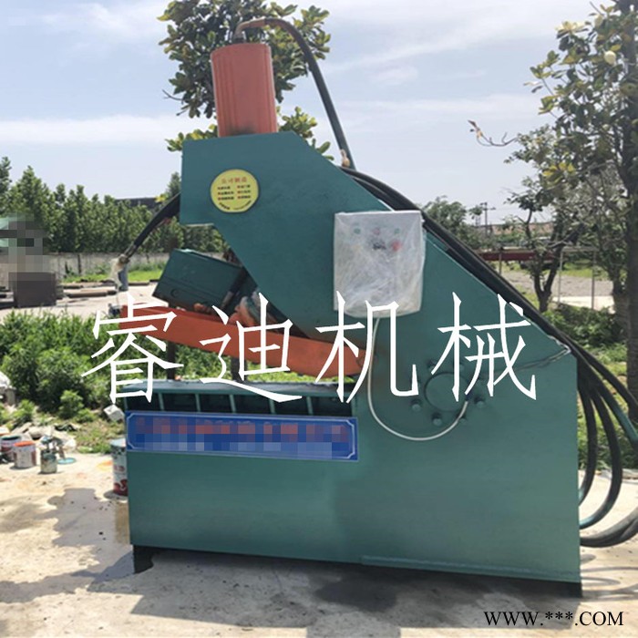 睿迪牌多功能废金属剪铁机 废铁废钢剪断机视频图2