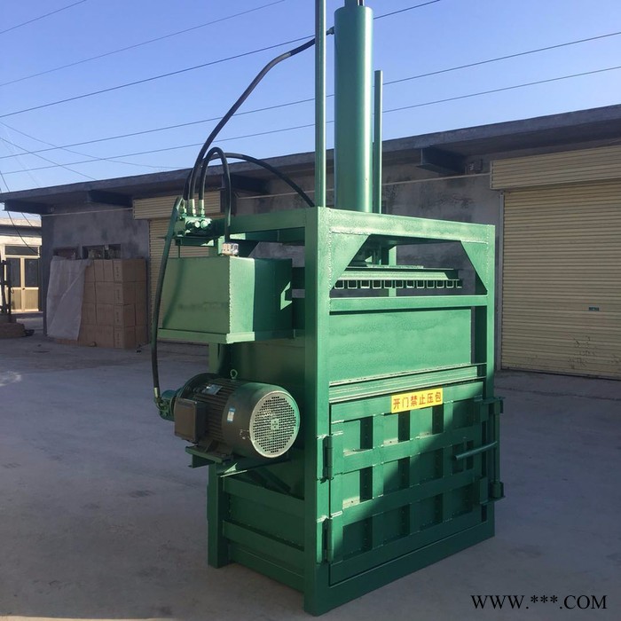 树叶秸秆打扁机160吨立式液压金属压块机80吨双杠废铁桶打扁机图2