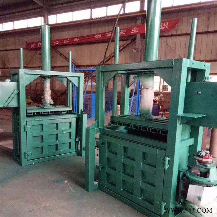 树叶秸秆打扁机160吨立式液压金属压块机80吨双杠废铁桶打扁机图5