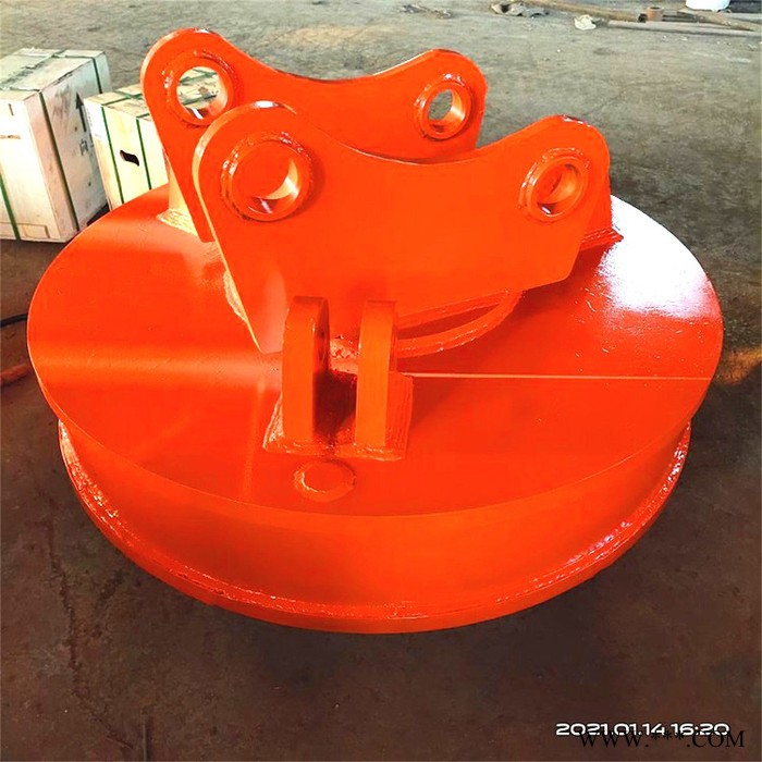 废钢废铁吸盘电磁铁 高频强磁直径90cm起重电磁铁 鑫运强磁电磁铁吸盘图5