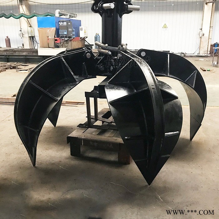 废铁抓 畅销液压莲花抓 石块金属废料抓 卡特挖掘机莲花抓图3