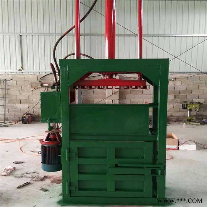 立式薄铁皮压扁机 立式废纸废料打块机价格 废铁桶压块打包机厂家图3