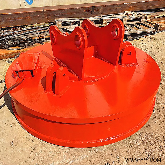 废铁起重磁力电磁吸盘废钢圆形电磁吊吸盘生产挖机起重电磁铁图4