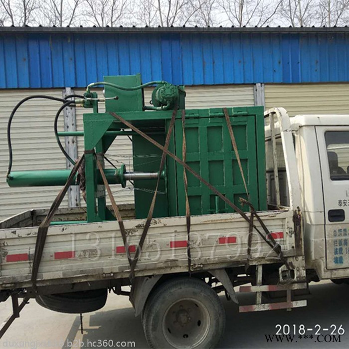 海宁皮革角料液压打包机 麻绳麻袋立式压块机 吨袋打包机厂家图8