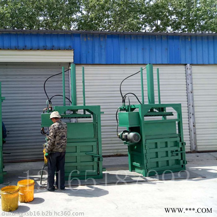 铁皮边角料压块机图片 富兴订做推包式50-200吨废纸打包机图5