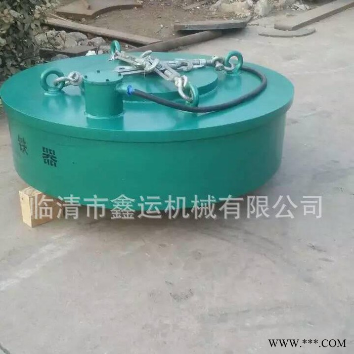 延边叉车废钢电磁吸盘厂家鑫运24伏废钢电磁吸盘 24伏圆形电磁铁吸盘价格图5