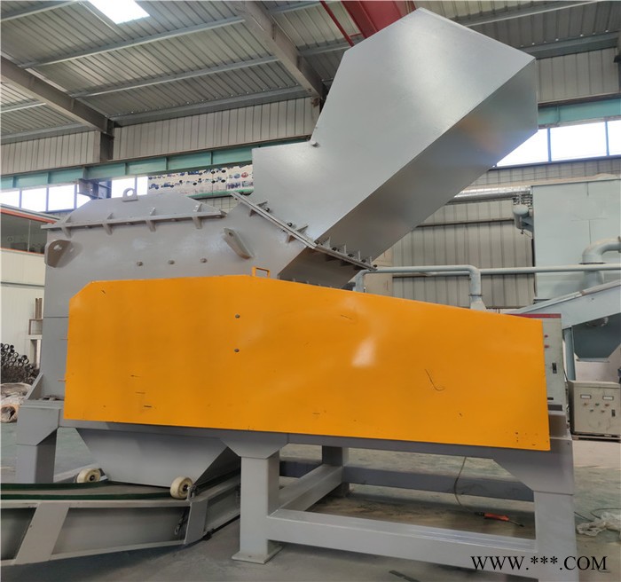 废钢破碎尾料流水线设备 小型双轴撕碎机 重型废钢粉碎机 报废金属废铁破碎机械-瑞赛克图4