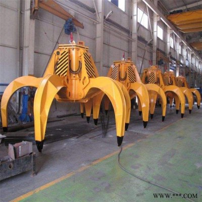 不锈钢抓斗各型号挖机连接 可抓废铁 废钢 建筑钢筋