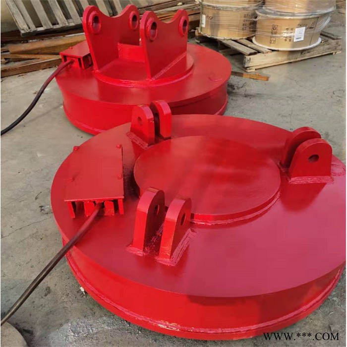 0.9米起重电磁铁 装卸废铁电磁吸盘 高温起重电磁铁吸盘图3