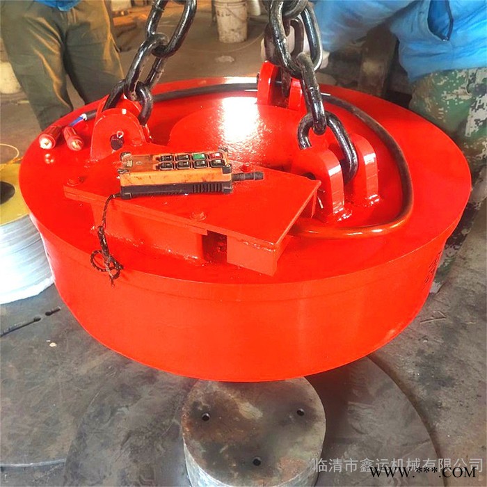 鑫运厂家定做1米5起重电磁铁 行车电磁铁吸盘废钢电磁吸盘图3