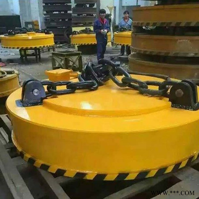 厂家发货 电磁吸盘 强磁圆型 废钢废铁起重机电磁铁吸盘图2