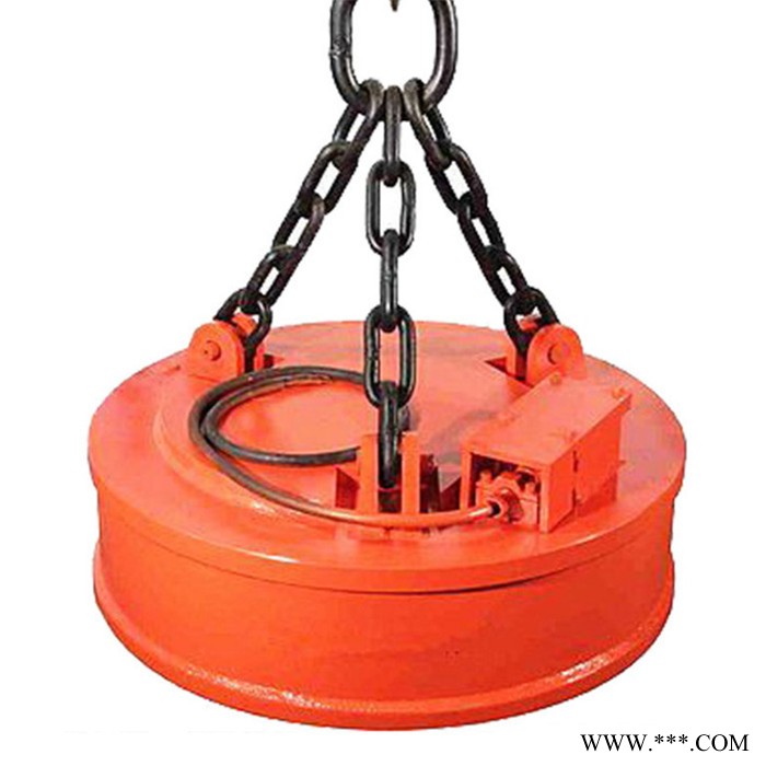 起重机不锈钢电磁吸盘 可定制挖掘机用港口码头圆形废铁吸盘图2