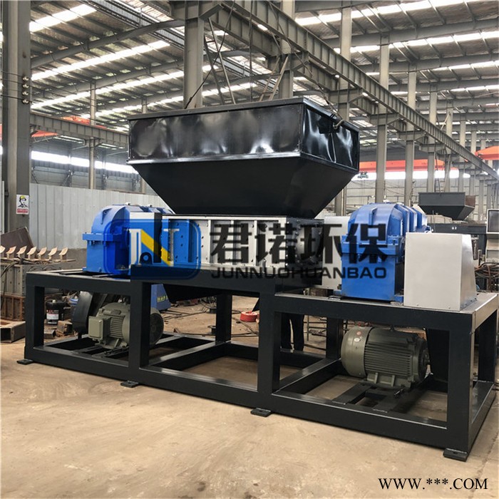 君诺销售 废钢废铁撕碎机 机头料撕碎机 双轴塑料袋撕碎机图4